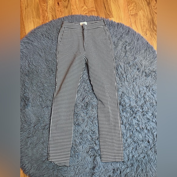 Sezane Clara Pants In Black Houndstooth Print Size 2 34 - Picture 3 of 7